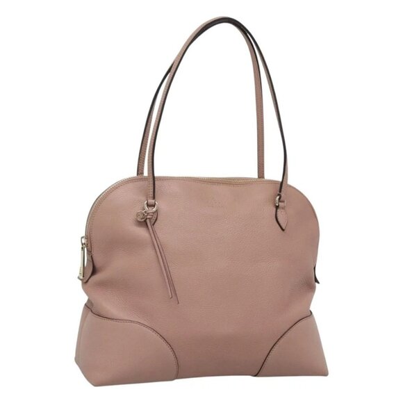 GUCCI Brie Shoulder Bag Leather Gold Pink 323673 - Picture 1 of 16